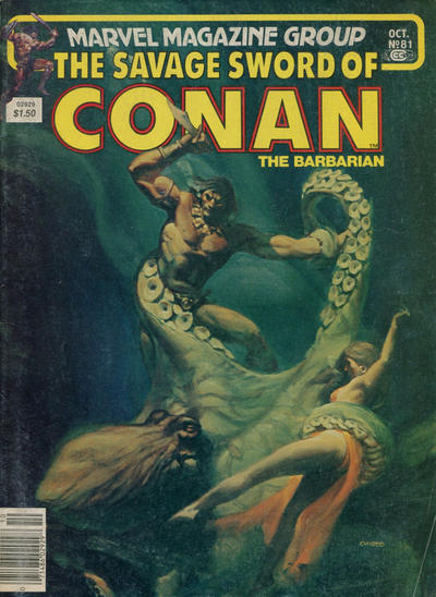 The Savage Sword of Conan #81 [Newsstand]-Poor (.5)