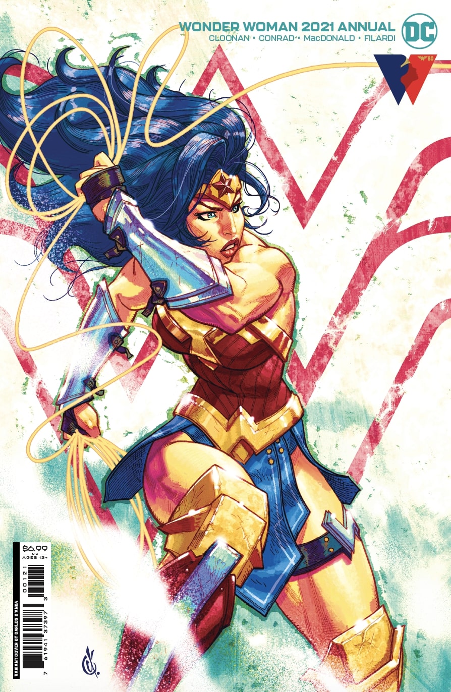 Wonder Woman 2021 Annual #1 (One Shot) Cover B Carlos Danda Card Stock Variant