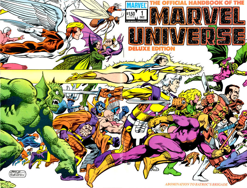 The Official Handbook of The Marvel Universe Deluxe Edition #1-Fine (5.5 – 7)