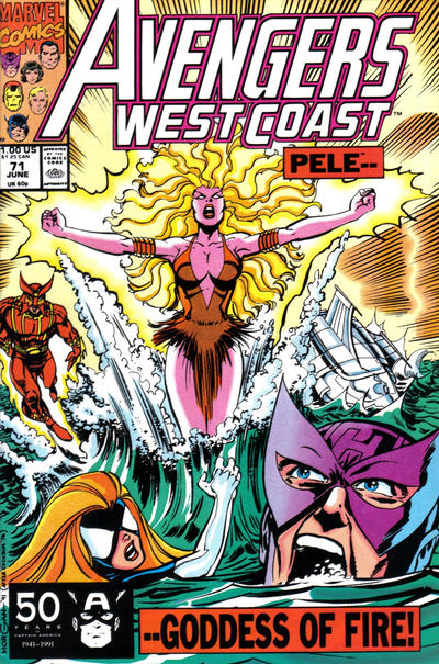 Avengers West Coast #71 [Direct]-Fine (5.5 – 7)