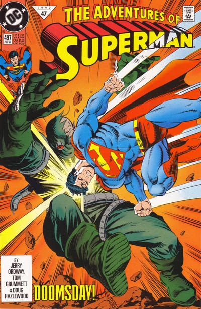 Adventures of Superman #497 [Direct]-Near Mint (9.2 - 9.8)