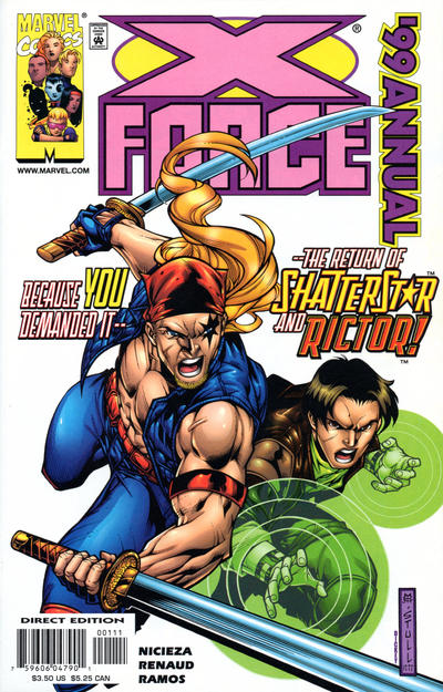 X-Force 1999 #0 [Direct Edition]-Fine (5.5 – 7)