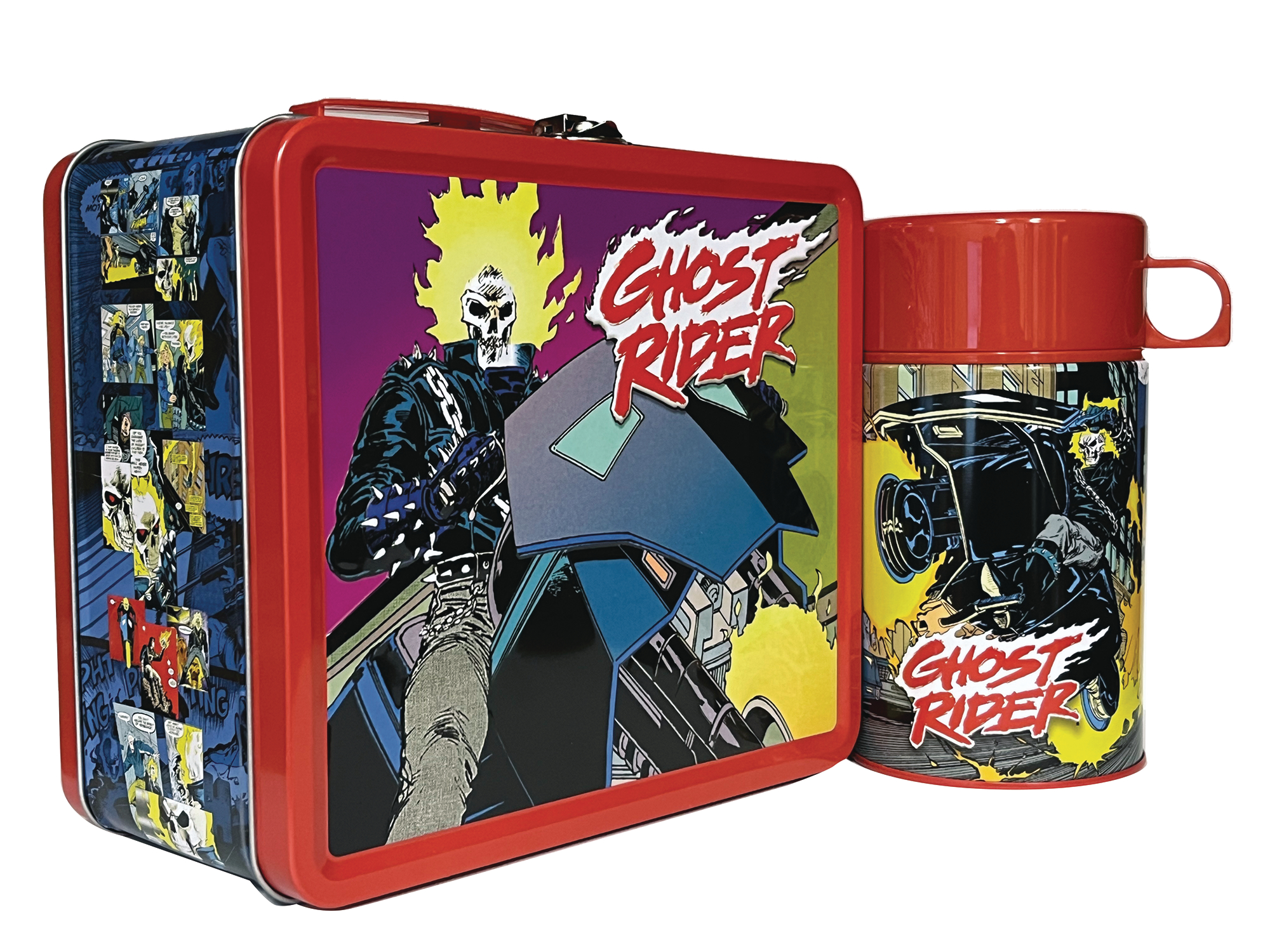 Tin Titans 90's Ghost Rider Px Lunch Box with Beverage Container