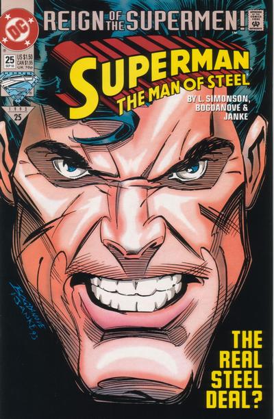 Superman: The Man of Steel #25 [Direct]-Fine (5.5 – 7)