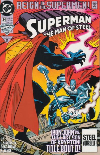 Superman: The Man of Steel #24 [Direct]-Fine (5.5 – 7)