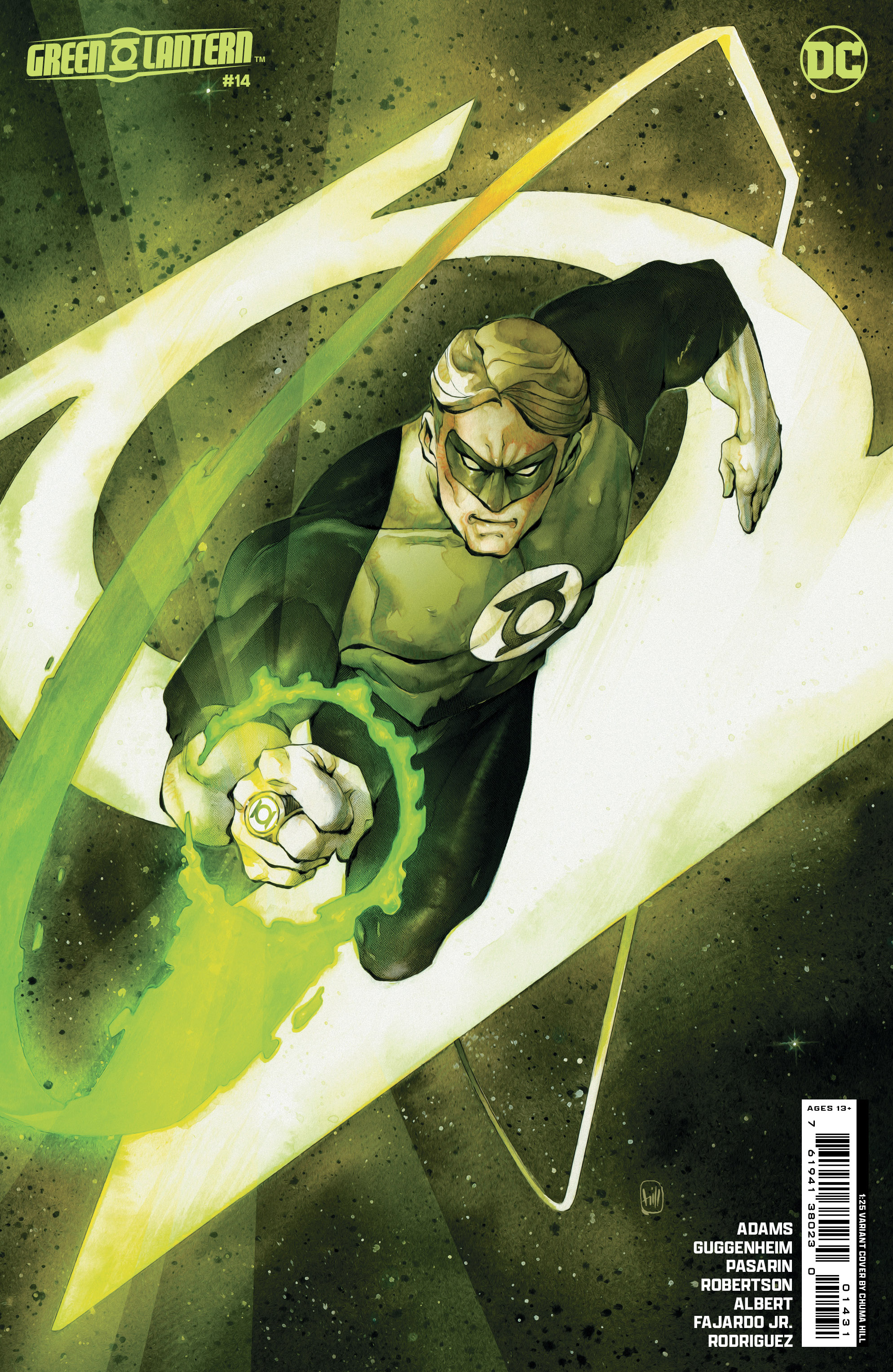 Green Lantern #14 Cover E 1 for 25 Incentive Chuma Hill Card Stock Variant (Absolute Power)