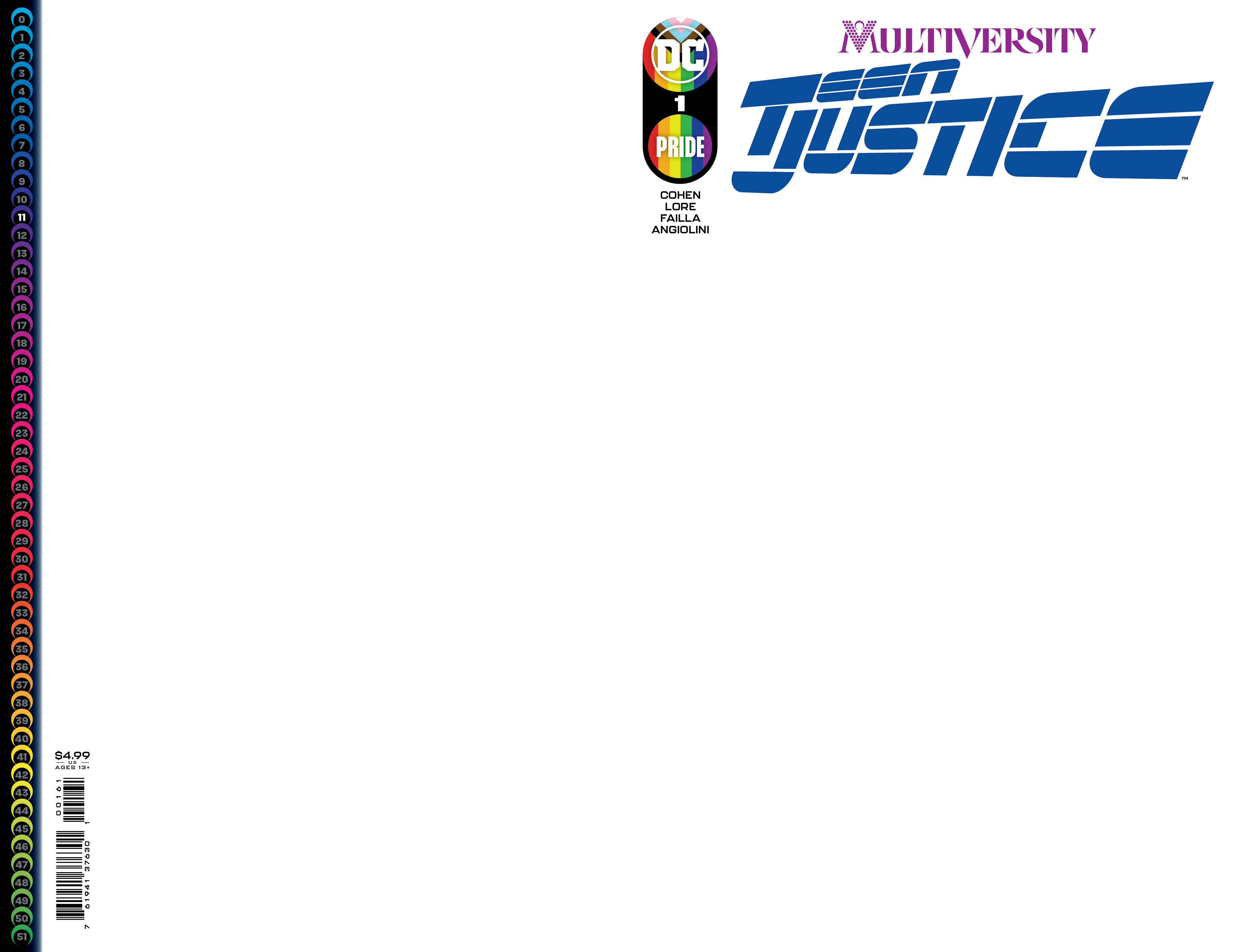 Multiversity Teen Justice #1 Cover D Blank Card Stock Variant (Of 6)