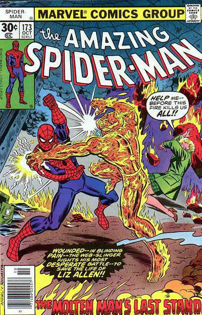 The Amazing Spider-Man #173 [30¢]-Very Good (3.5 – 5) [Sunwashed Cover]