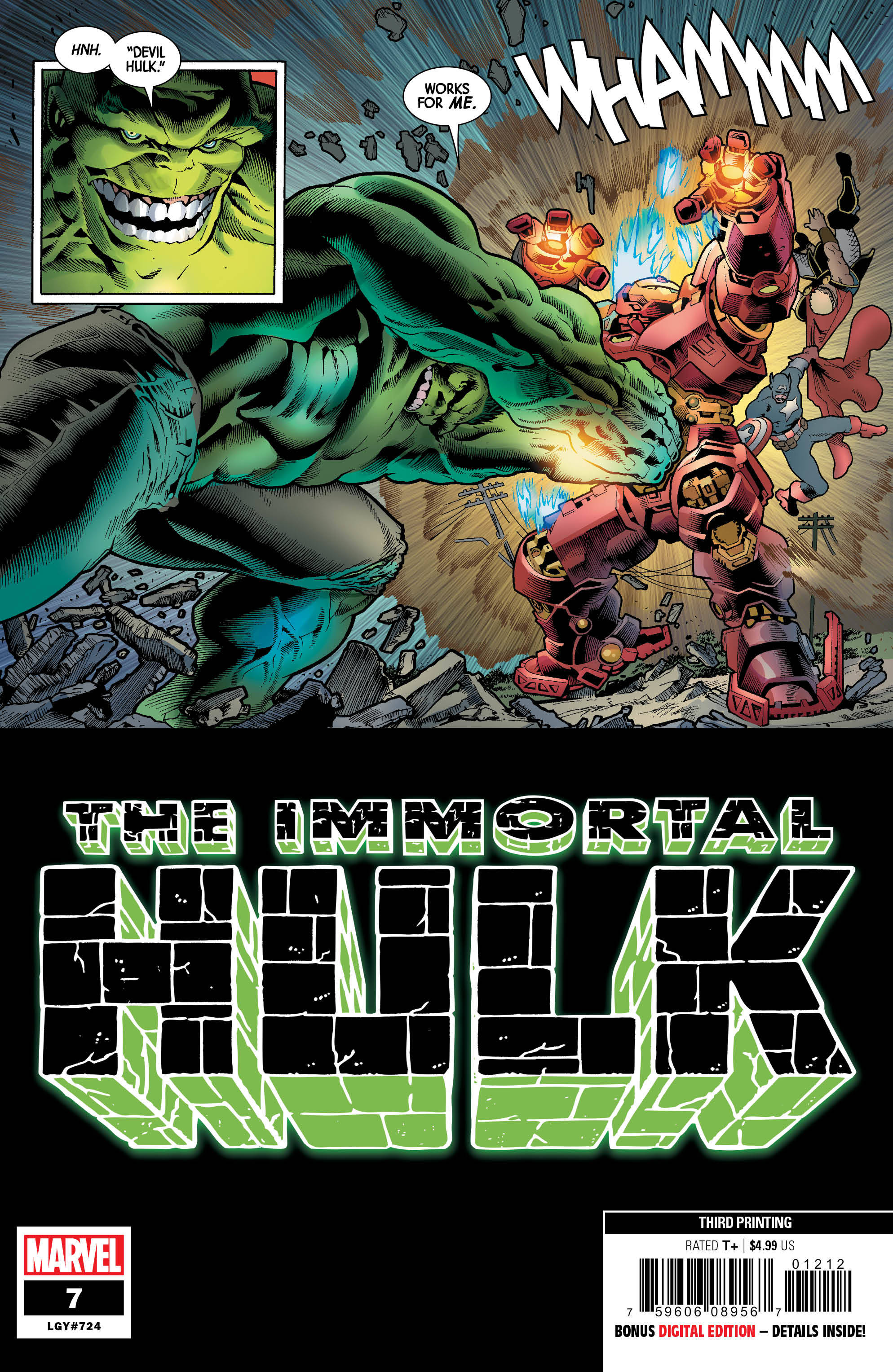 Immortal Hulk #7 3rd Printing Bennett Variant (2018)