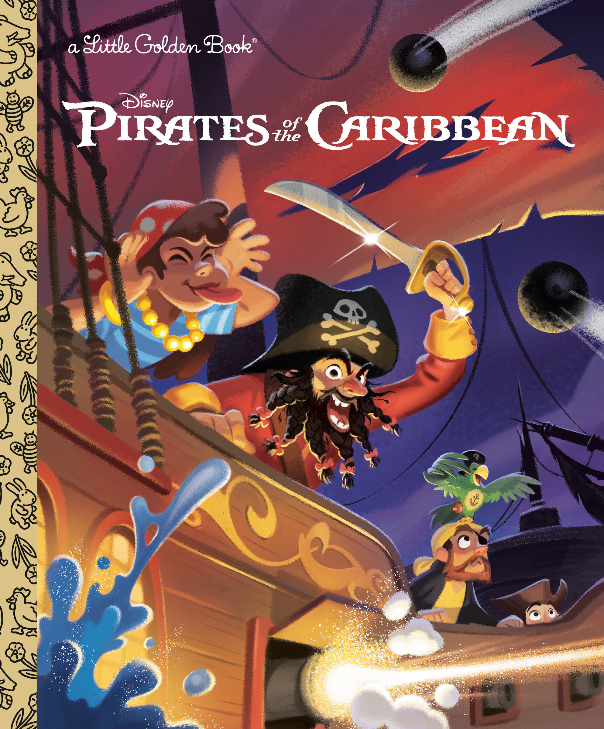 Pirates of Caribbean Disney Classic Little Golden Book