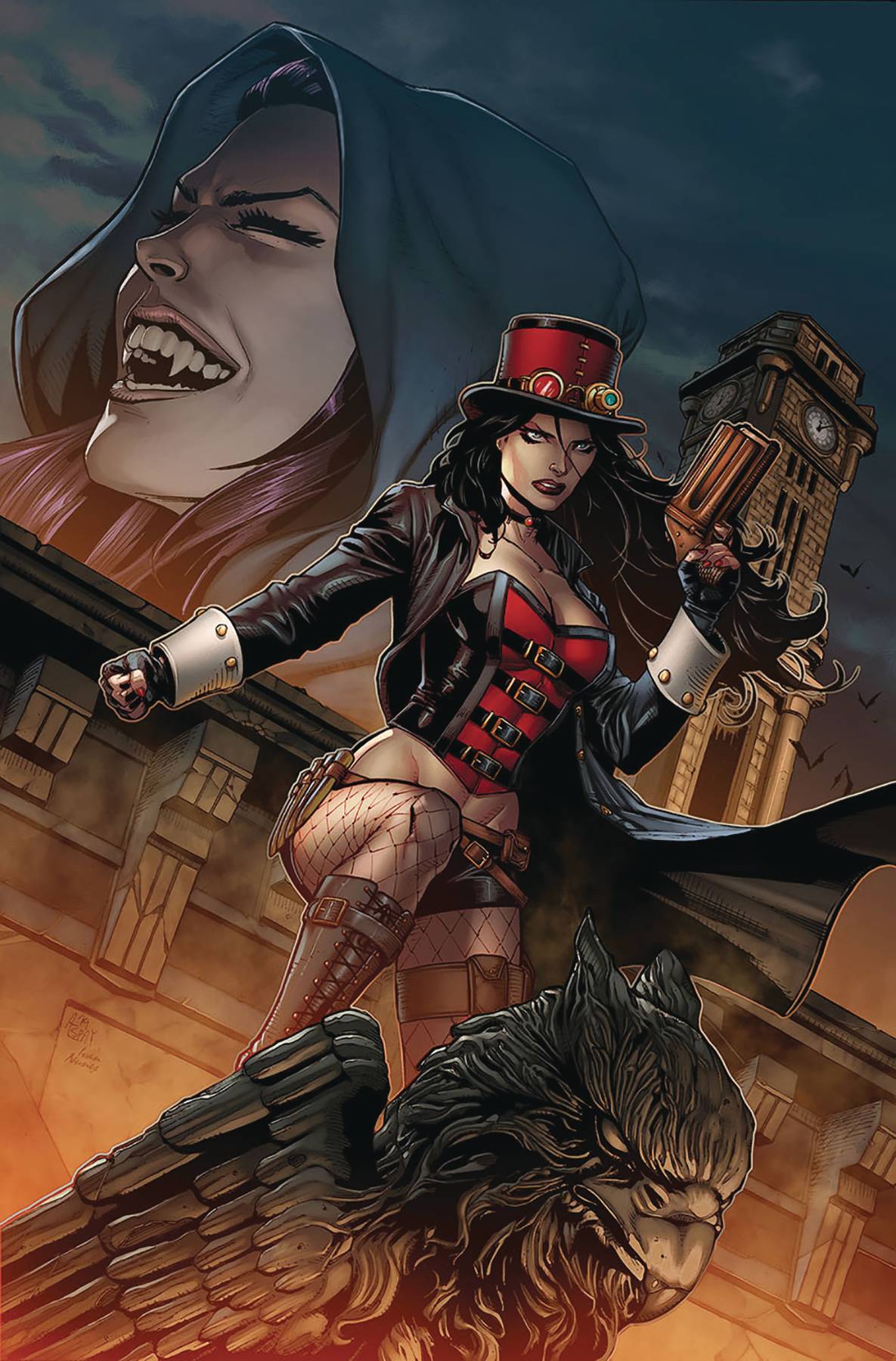 Van Helsing Vs Draculas Daughter #3 Cover A Spay (Of 5)