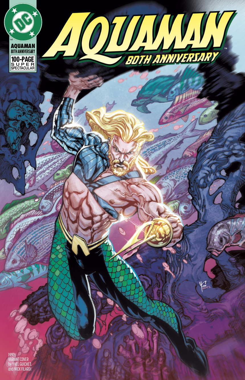 Aquaman 80th Anniversary 100-Page Super Spectacular #1 (One Shot) Cover G Guichet 1990s Variant