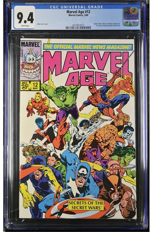 Marvel Age #12 Cgc 9.4