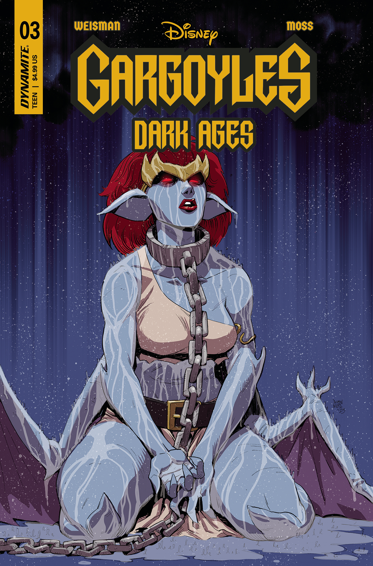 Gargoyles Dark Ages #3 Cover G 1 for 10 Incentive Moss Original