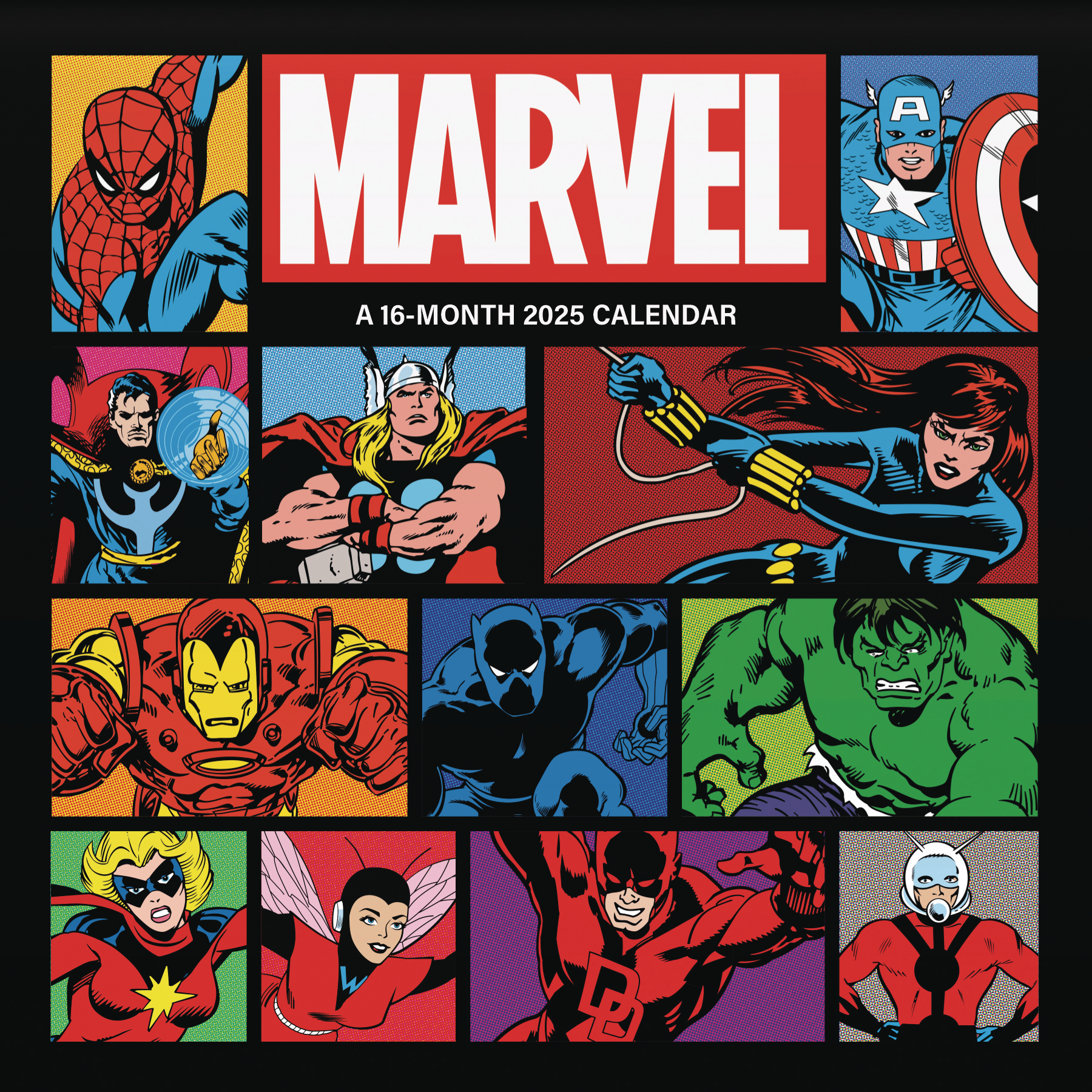 Marvel Comics 16 Month 2025 Wall Calendar