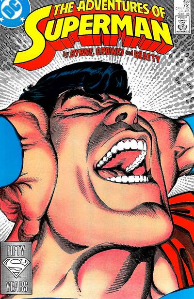 Adventures of Superman #438 [Direct]-Very Fine (7.5 – 9)