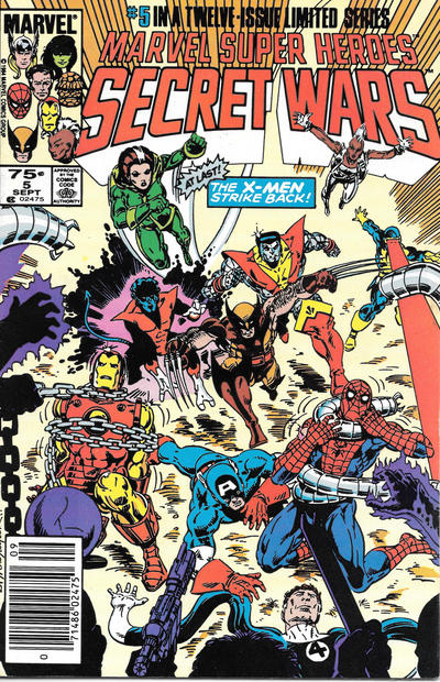 Marvel Super-Heroes Secret Wars #5 [Newsstand]-Fine