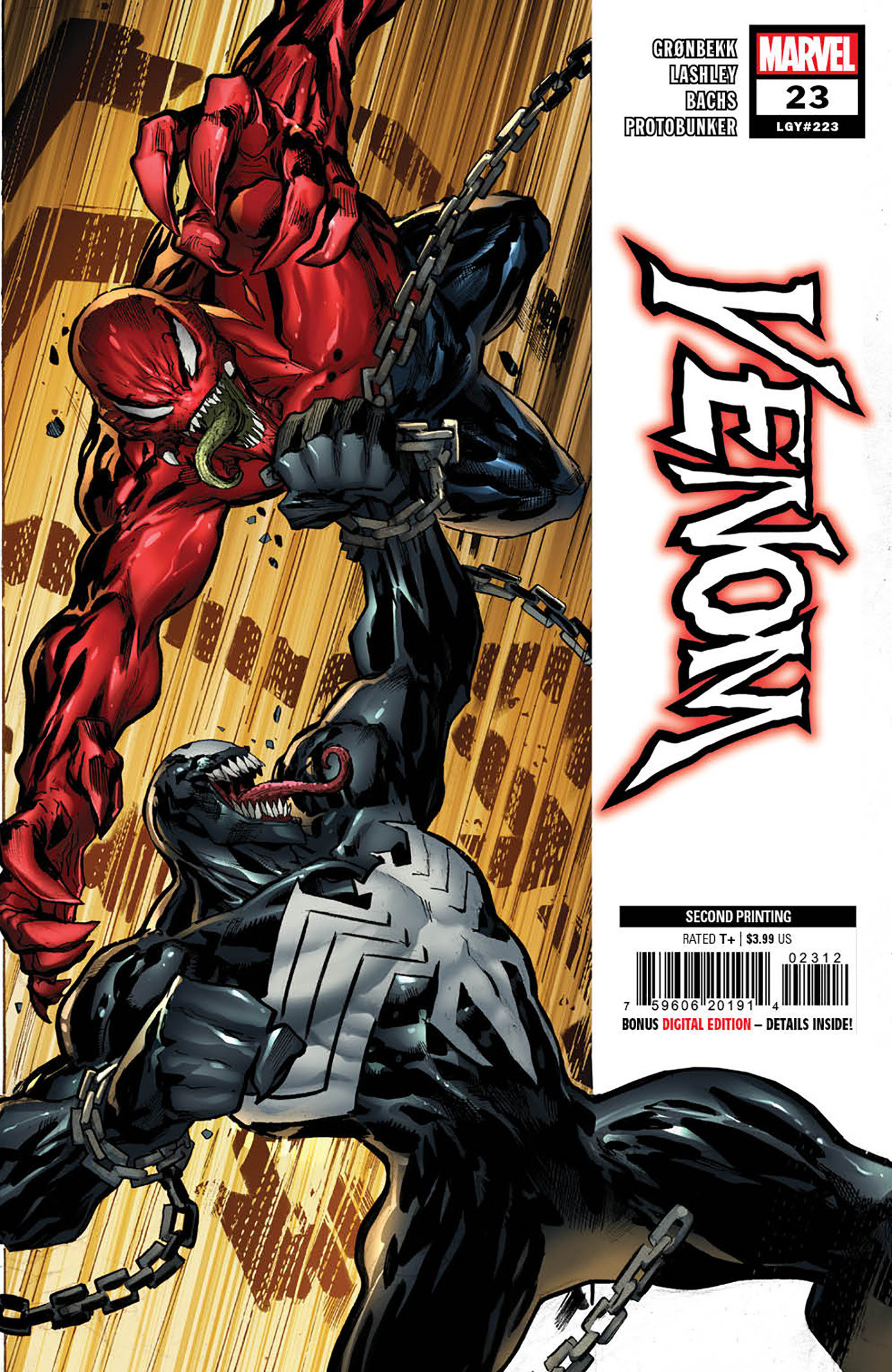 Venom #23 2nd Printing Ken Lashley Variant