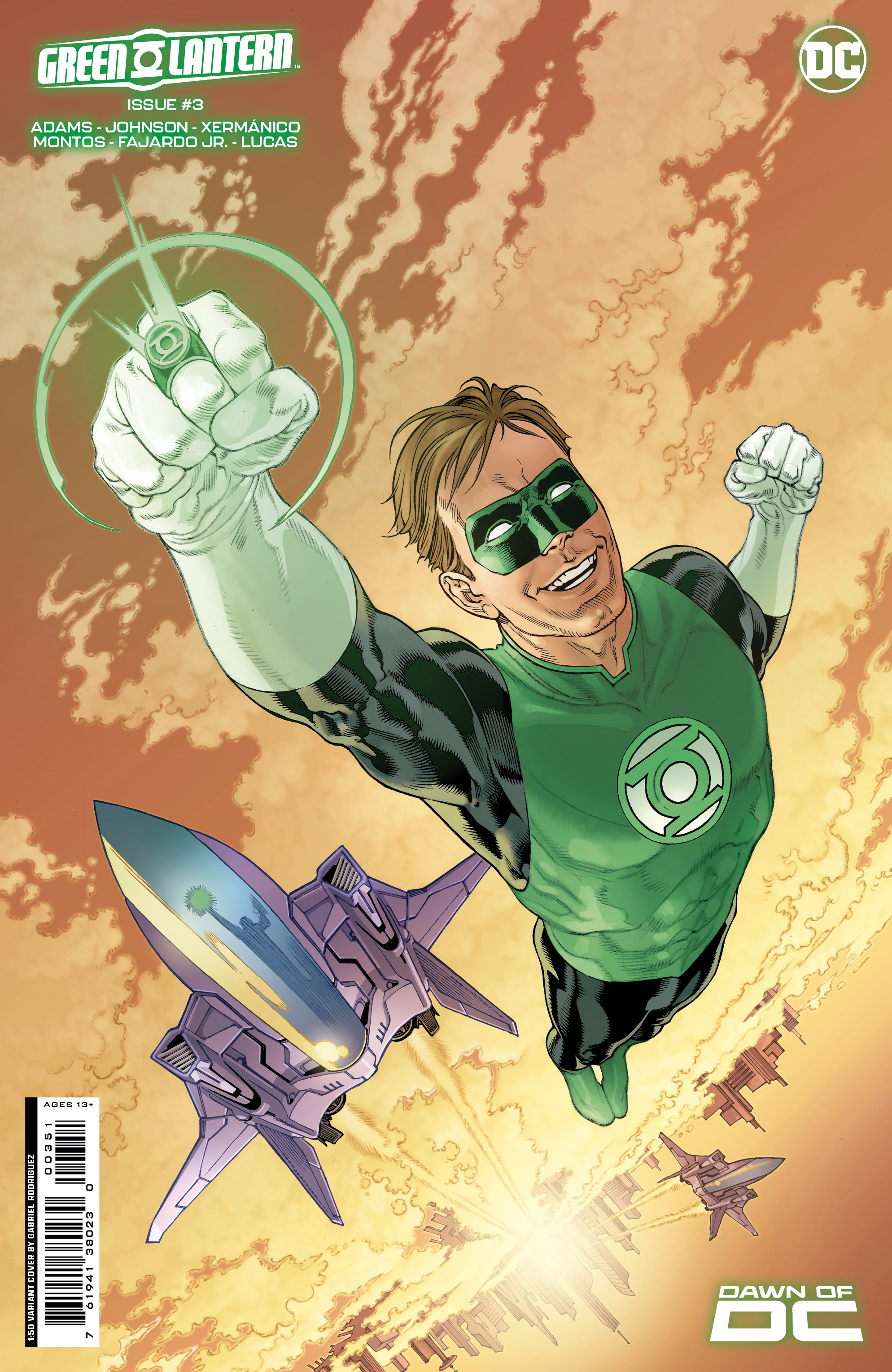 Green Lantern #3 Cover F 1 for 50 Incentive Gabriel Rodriguez Card Stock Variant