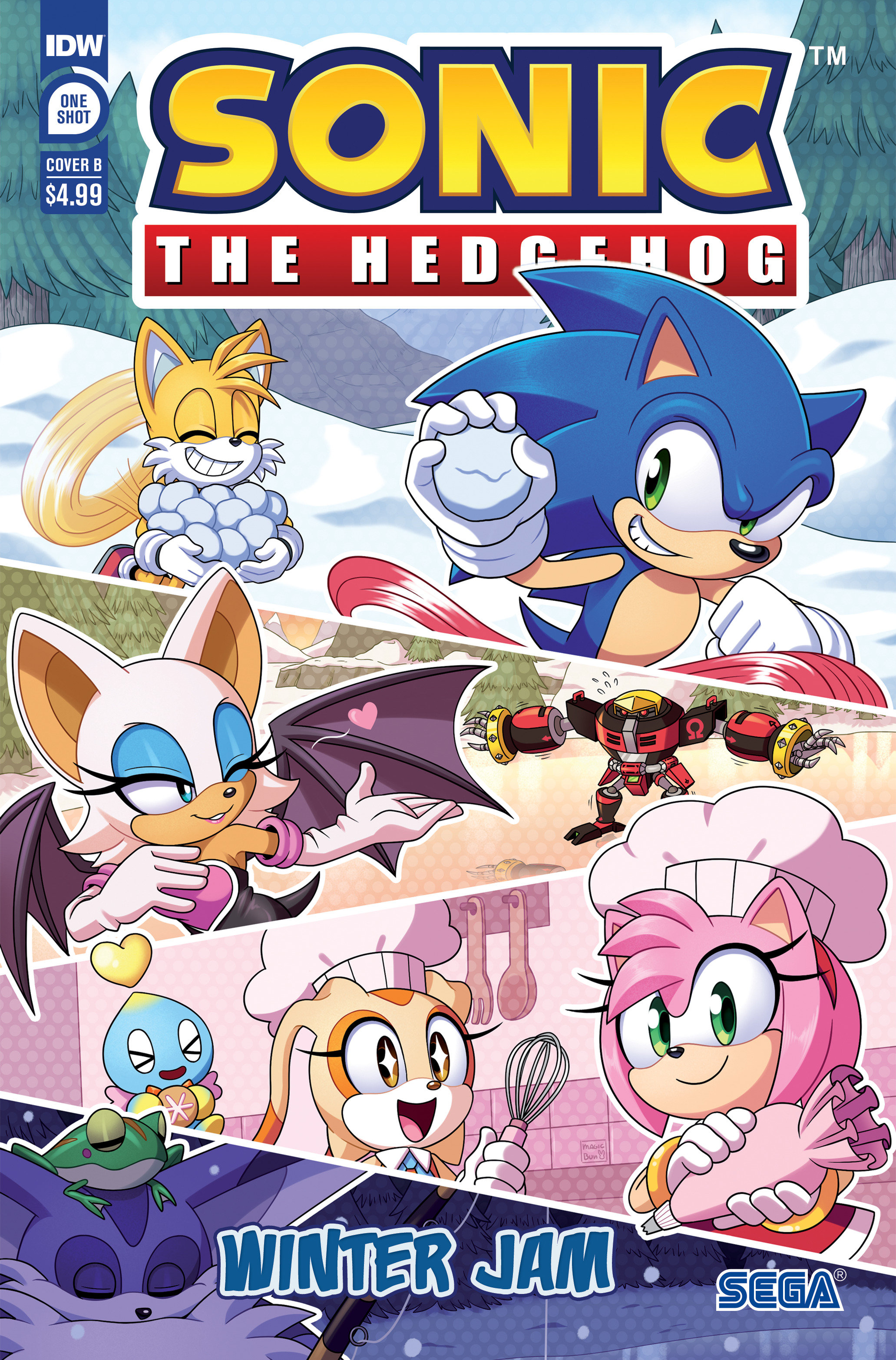 Sonic the Hedgehog: Winter Jam Cover B Oz