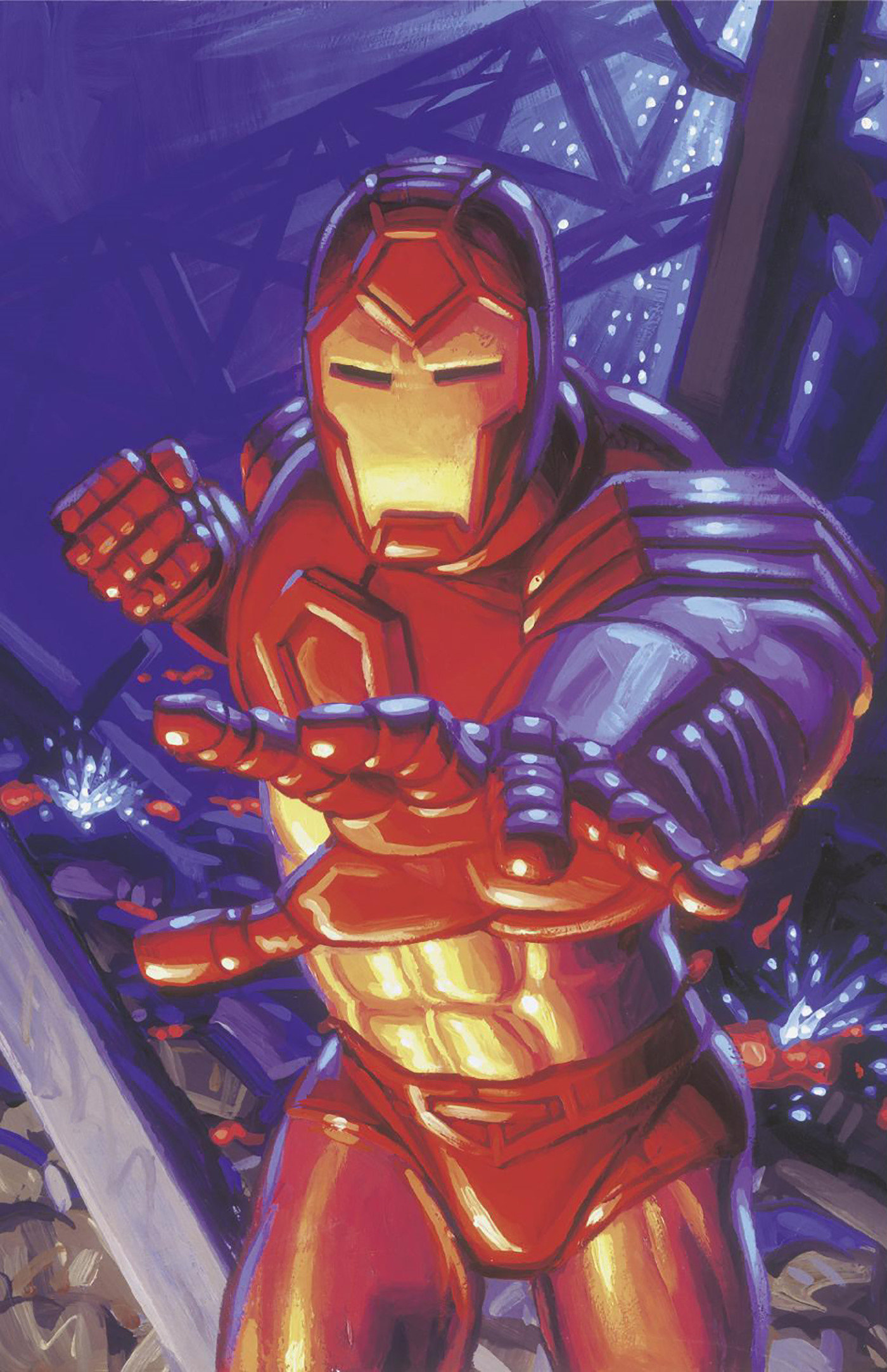 Invincible Iron Man #14 Greg and Tim Hildebrandt Iron Man Marvel Masterpieces III Virgin Variant1 for 50 Incentive