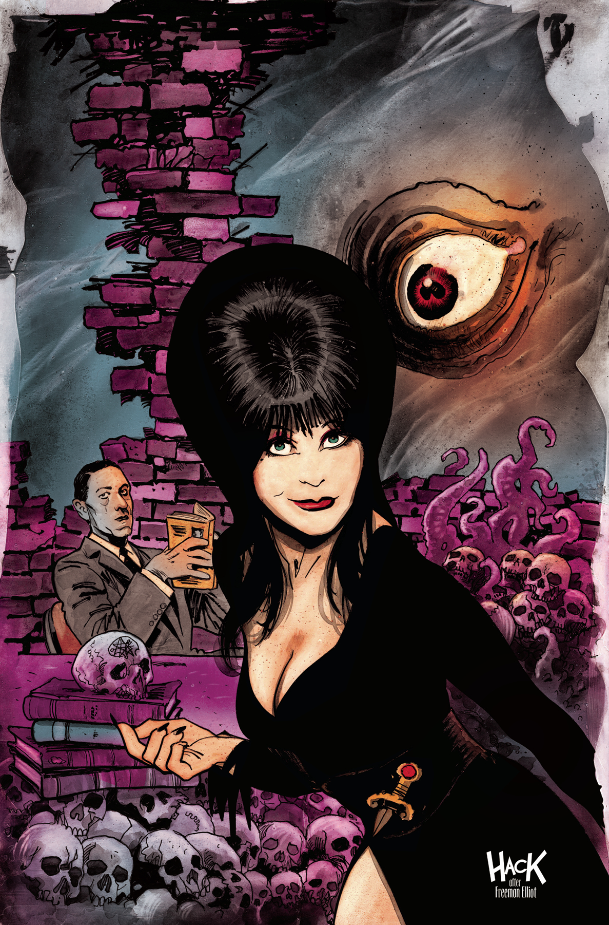 Elvira Meets HP Lovecraft #5 Cover F 1 for 10 Incentive Hack Virgin