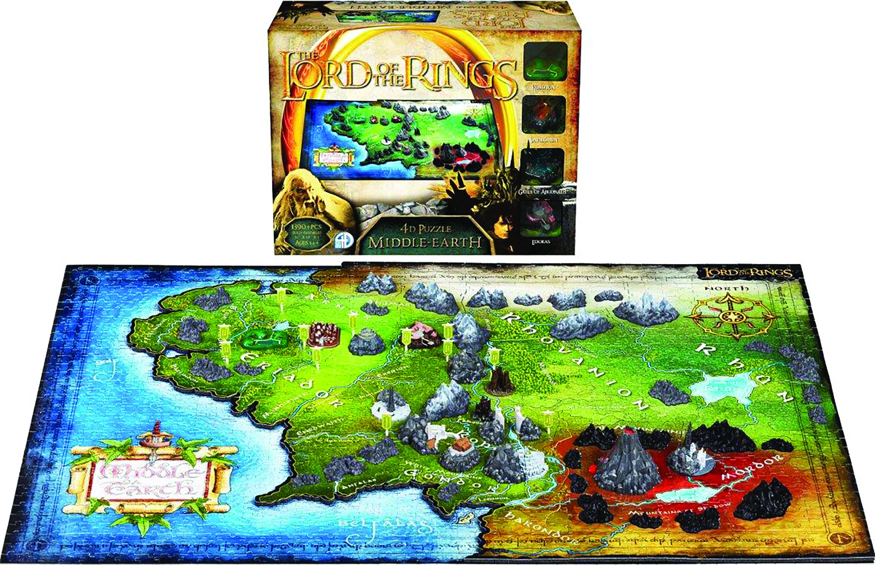 4DCityscape Lord of the Rings Middle Earth Puzzle