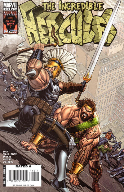 Incredible Hercules #115 (2008)-Near Mint (9.2 - 9.8)