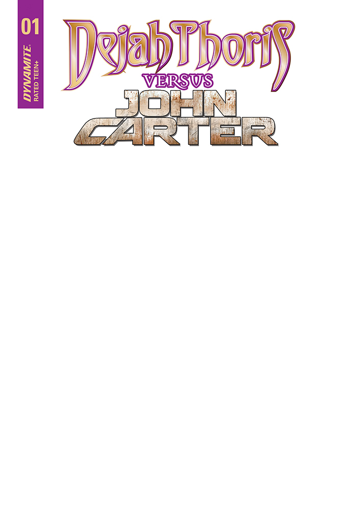 Dejah Thoris Vs John Carter of Mars #1 Cover E Blank Authentix