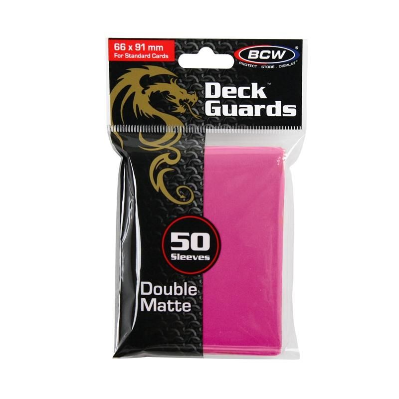 BCW Deck Guard - Matte - Pink (50)