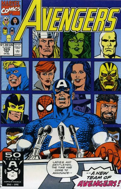 The Avengers #329 [Direct]-Very Fine (7.5 – 9)