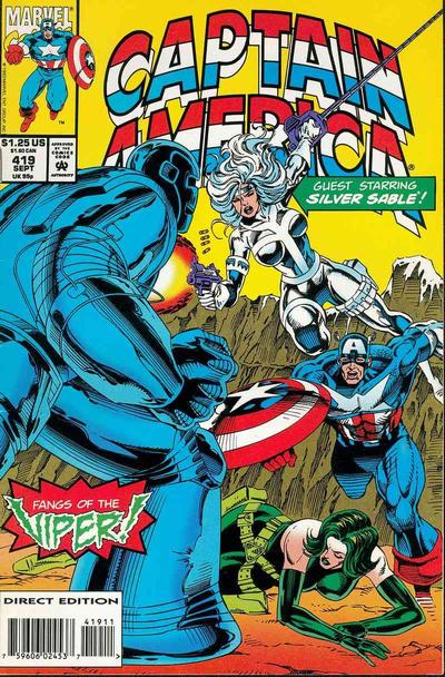 Captain America #419 [Direct Edition] - Vf+ 8.5