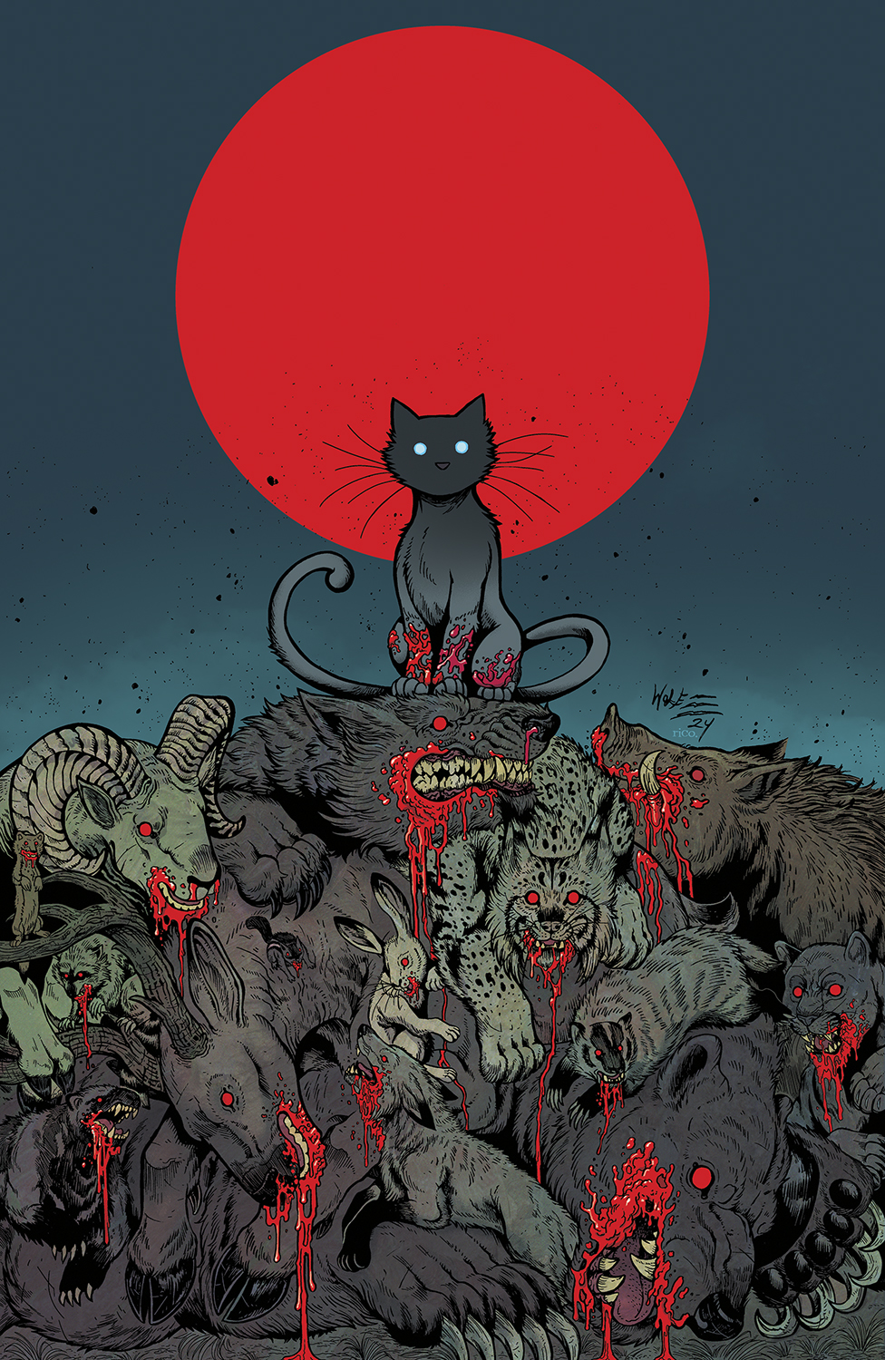 Feral #6 Cover D 1 for 25 Incentive Maria Wolf & Rico Renzi Variant