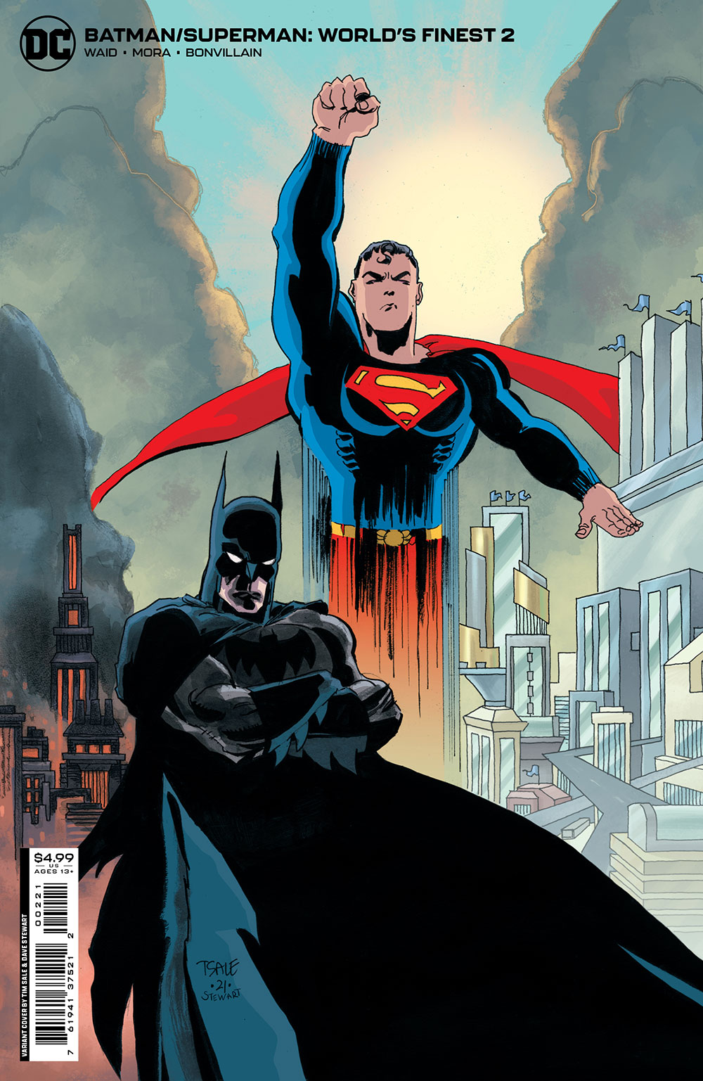 Batman Superman Worlds Finest #2 Cover B Tim Sale Card Stock Variant