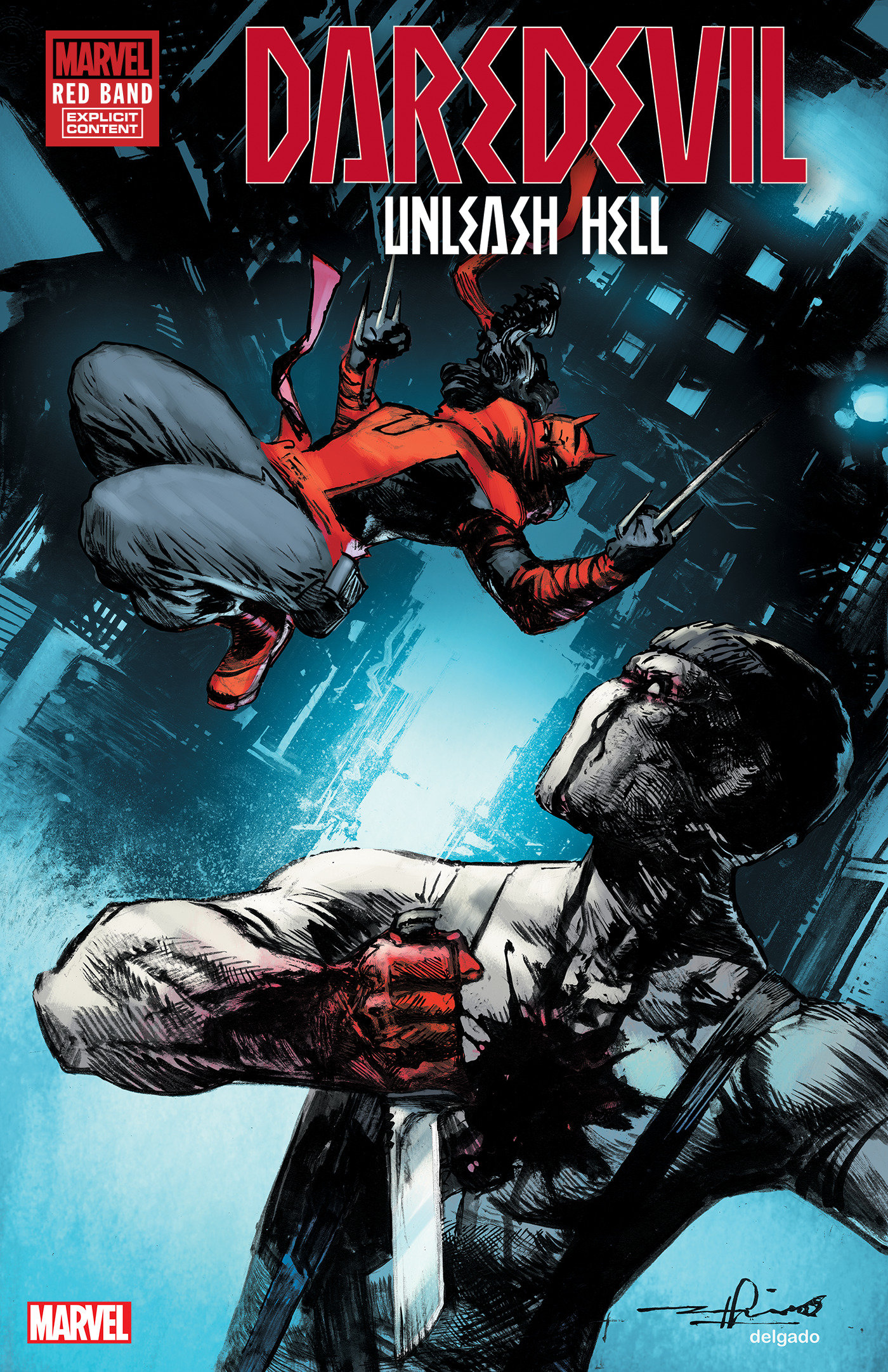 Daredevil: Unleash Hell - Red Band #2 Gerardo Zaffino Variant [Polybagged] (Of 5)