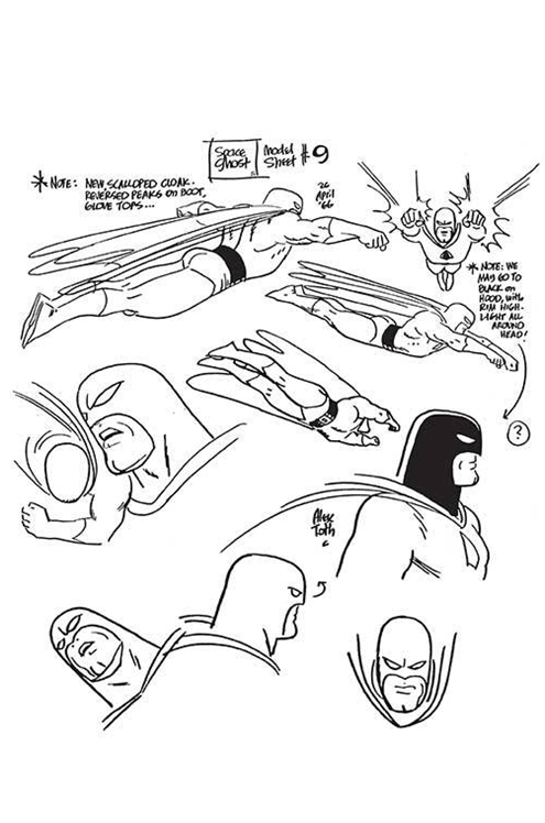 Space Ghost #6 Cover Q 7 Copy Incentive Toth Model Sheet Virgin