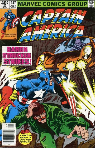 Captain America #247 [Newsstand]-Very Fine 