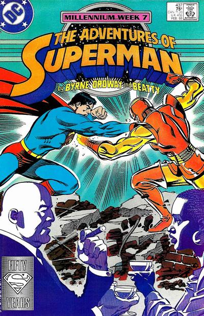 Adventures of Superman #437 [Direct]-Very Fine (7.5 – 9)