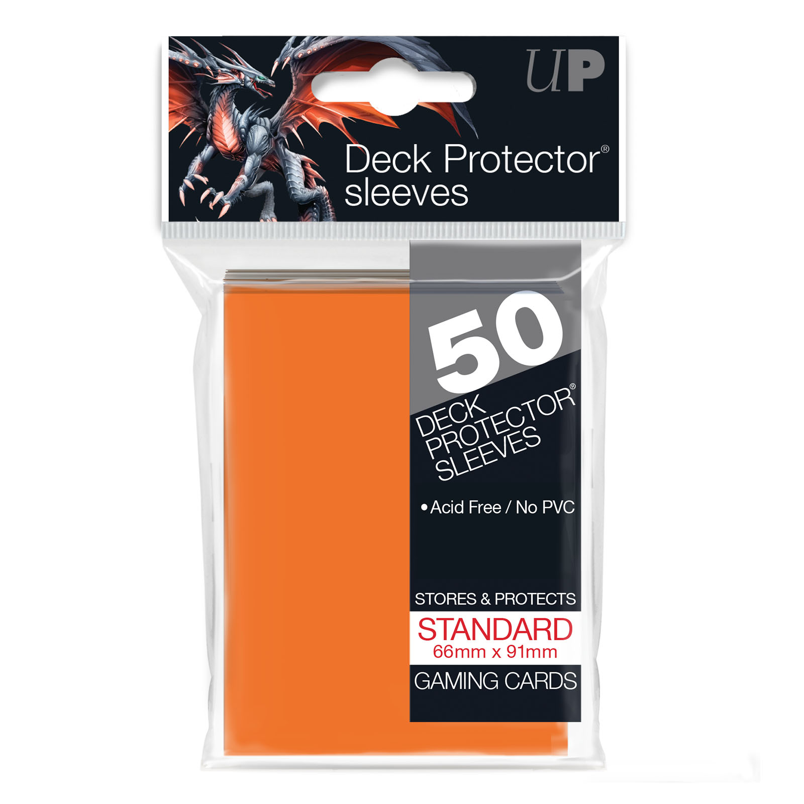 Ultra Pro: Deck Protector Sleeves - Orange Standard 50ct