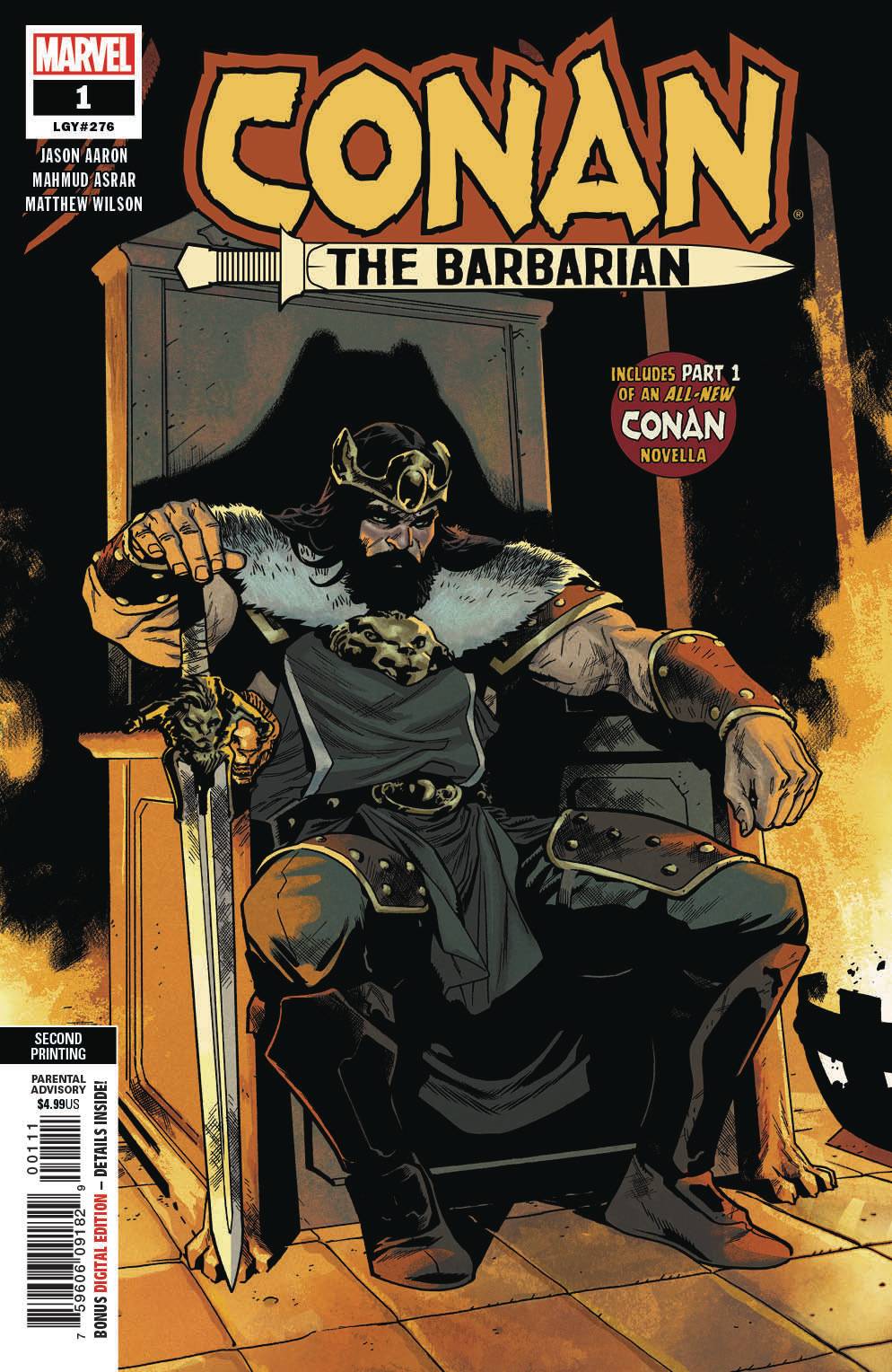 Conan the Barbarian #1 2nd Printing Asrar Variant (2018)