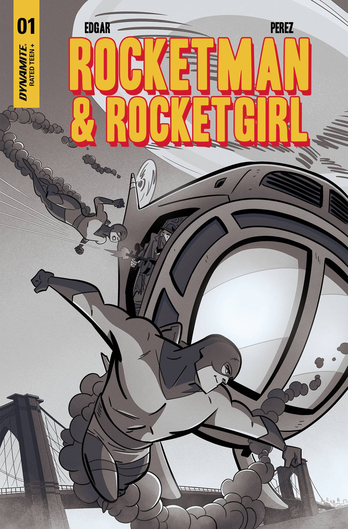 Rocketman & Rocketgirl One Shot Cover G 5 Copy Last Call Incentive Edgar