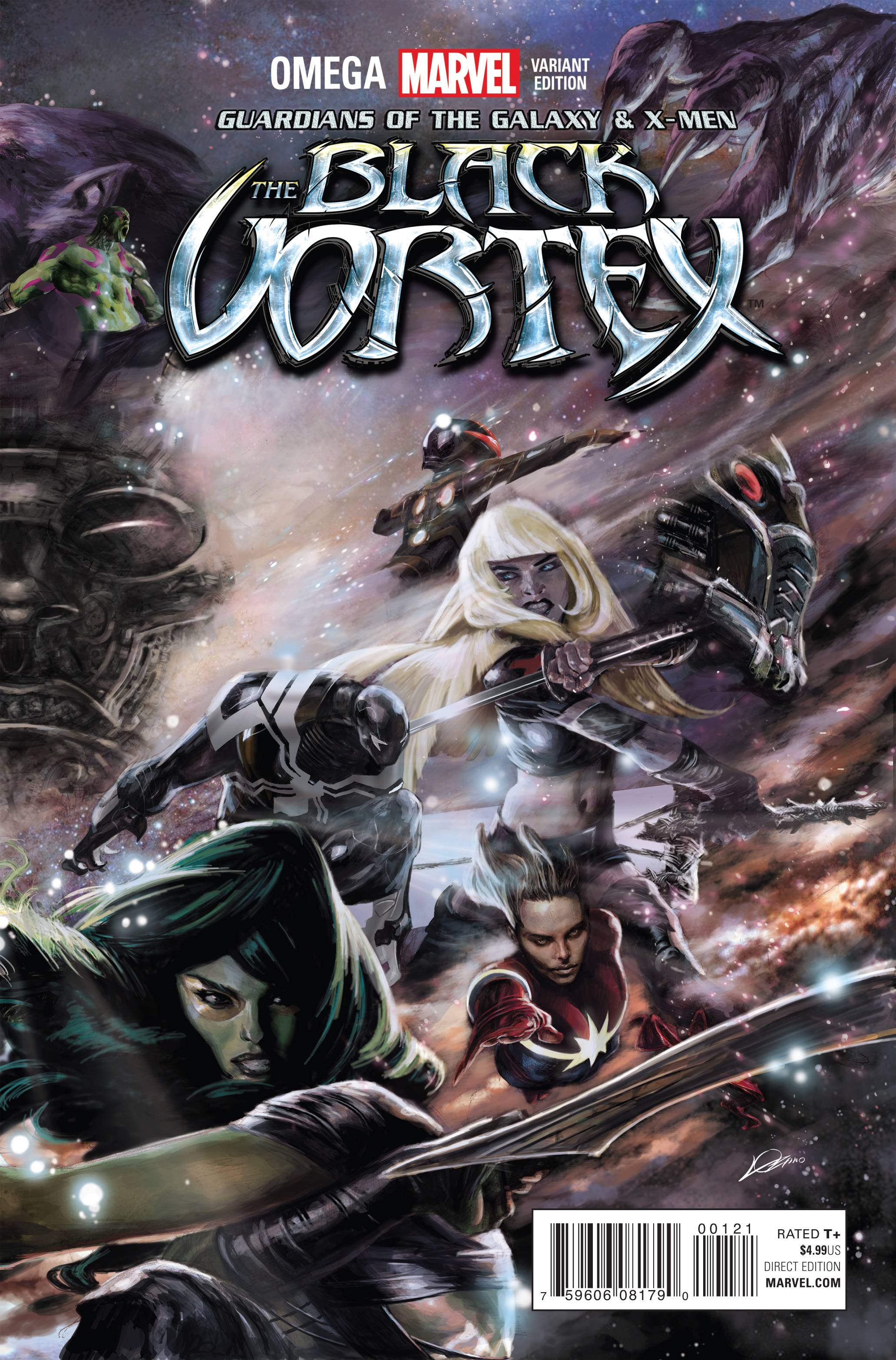 Guardians of the Galaxy & X-Men The Black Vortex Omega #1 (Lozano Connecting Variant B) (2015)