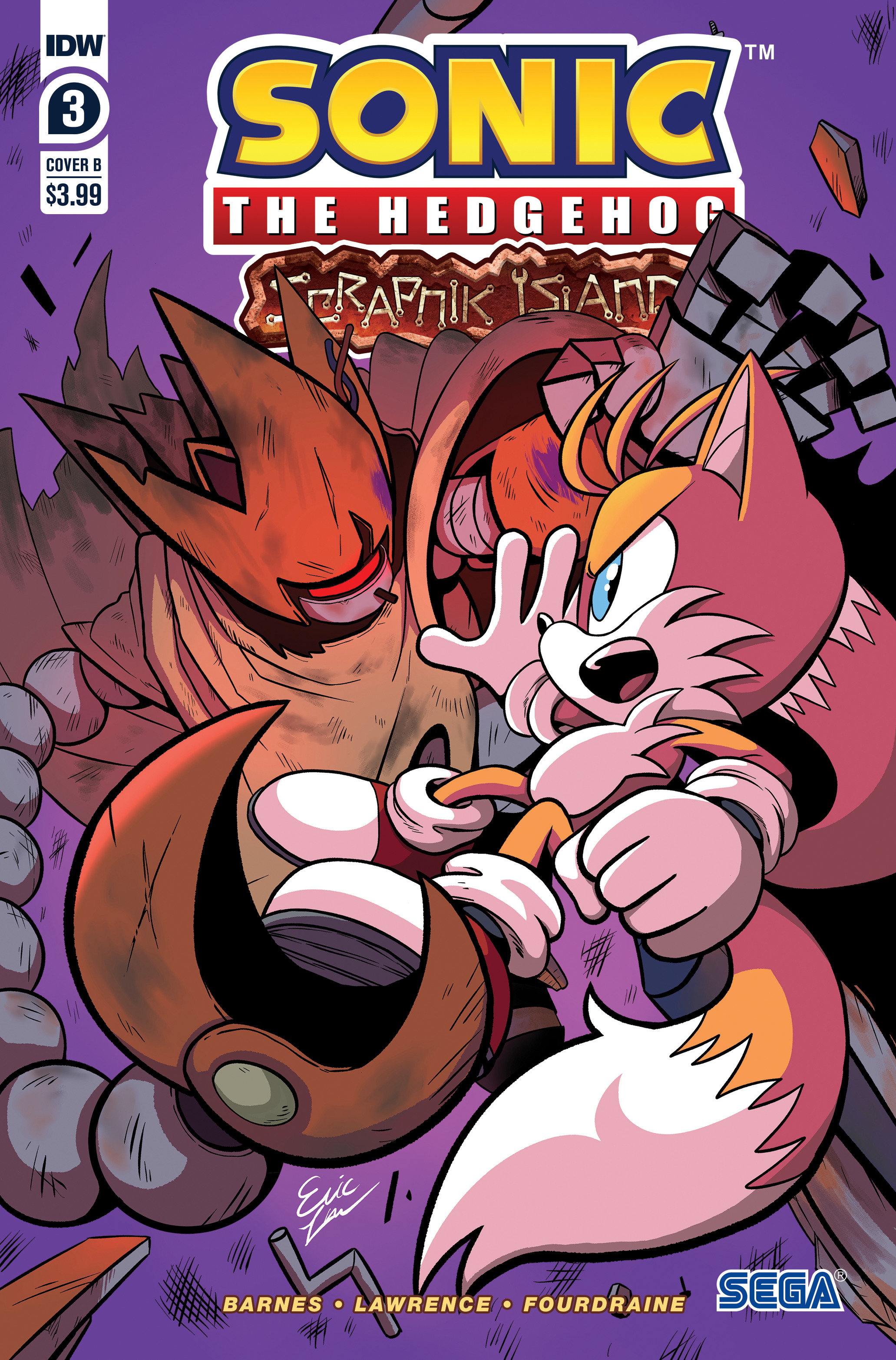 Sonic the Hedgehog Scrapnik Island #3 Cover B Lide