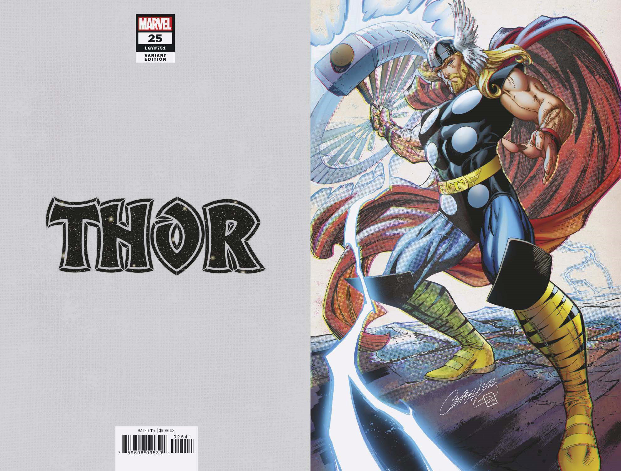Thor #25 1 for 100 Incentive JS Campbell Virgin Variant (2020)