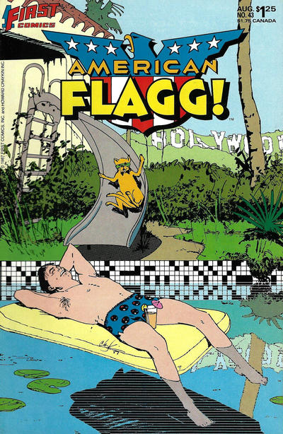 American Flagg! #43-Very Fine (7.5 – 9) Scarce