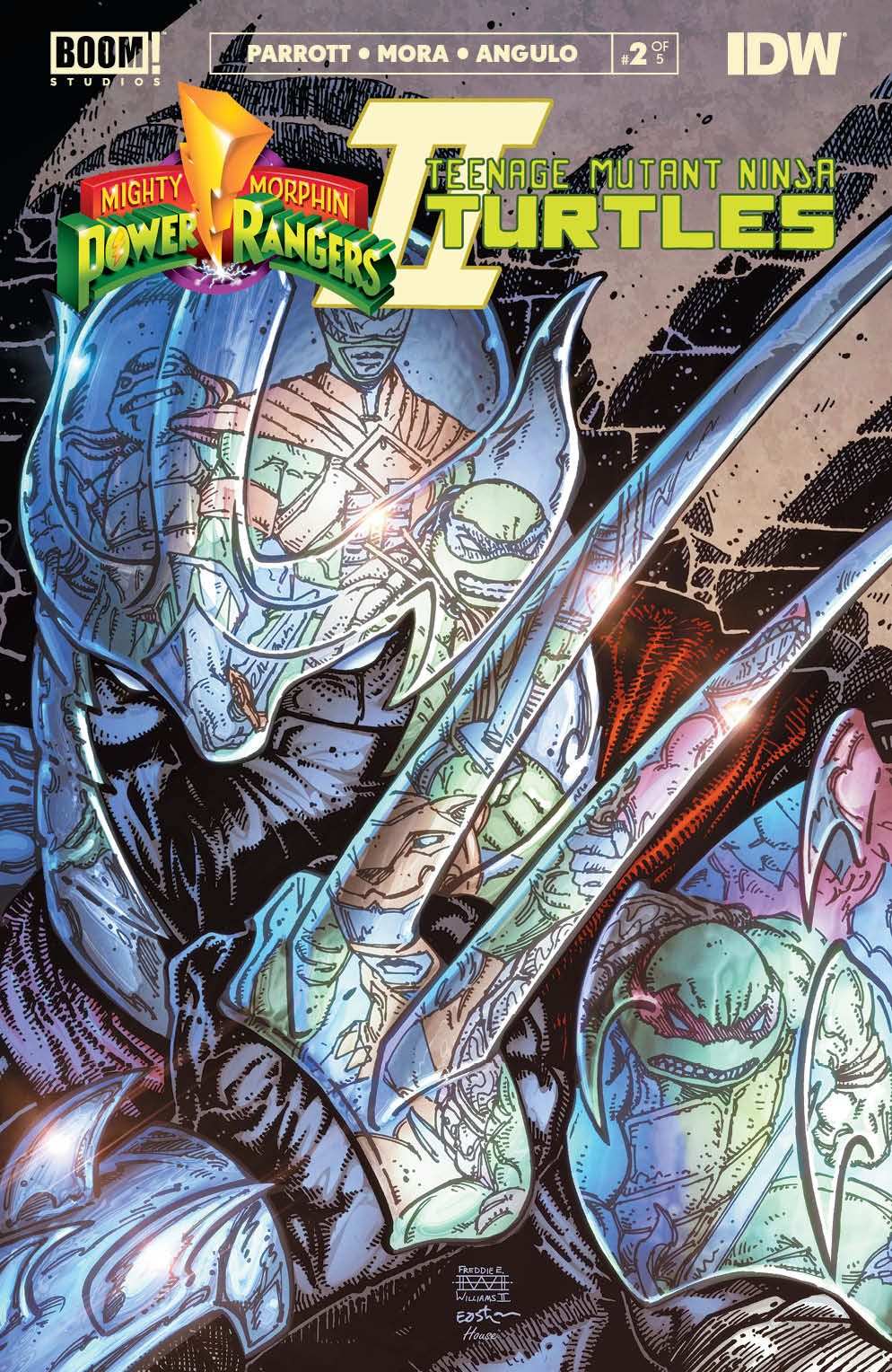 Mighty Morphin Power Rangers Teenage Mutant Ninja Turtles II #2 Cover B Eastman & Williams II (Of 5)
