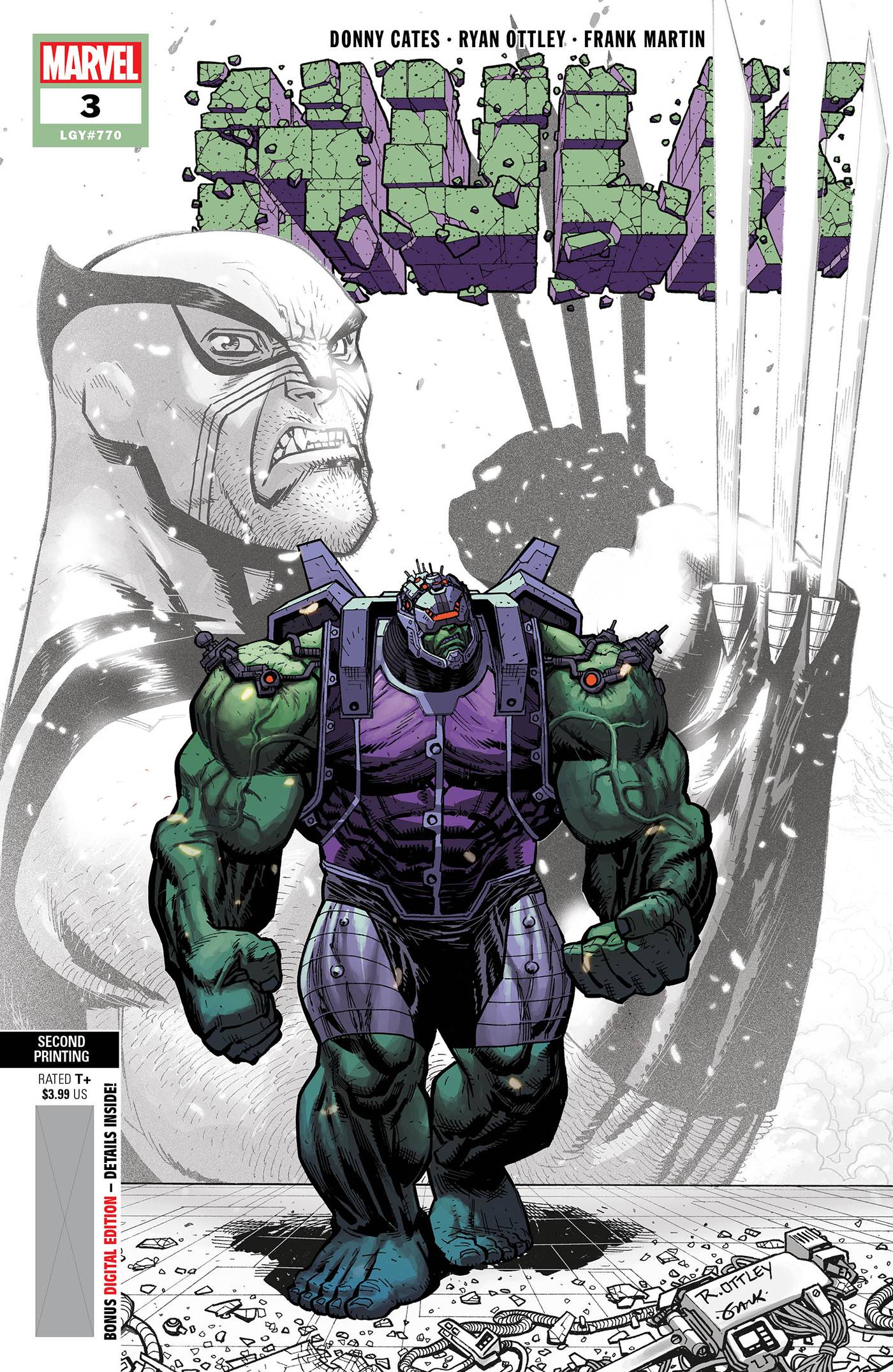 Hulk #3 2nd Printing Ottley Variant (2022)