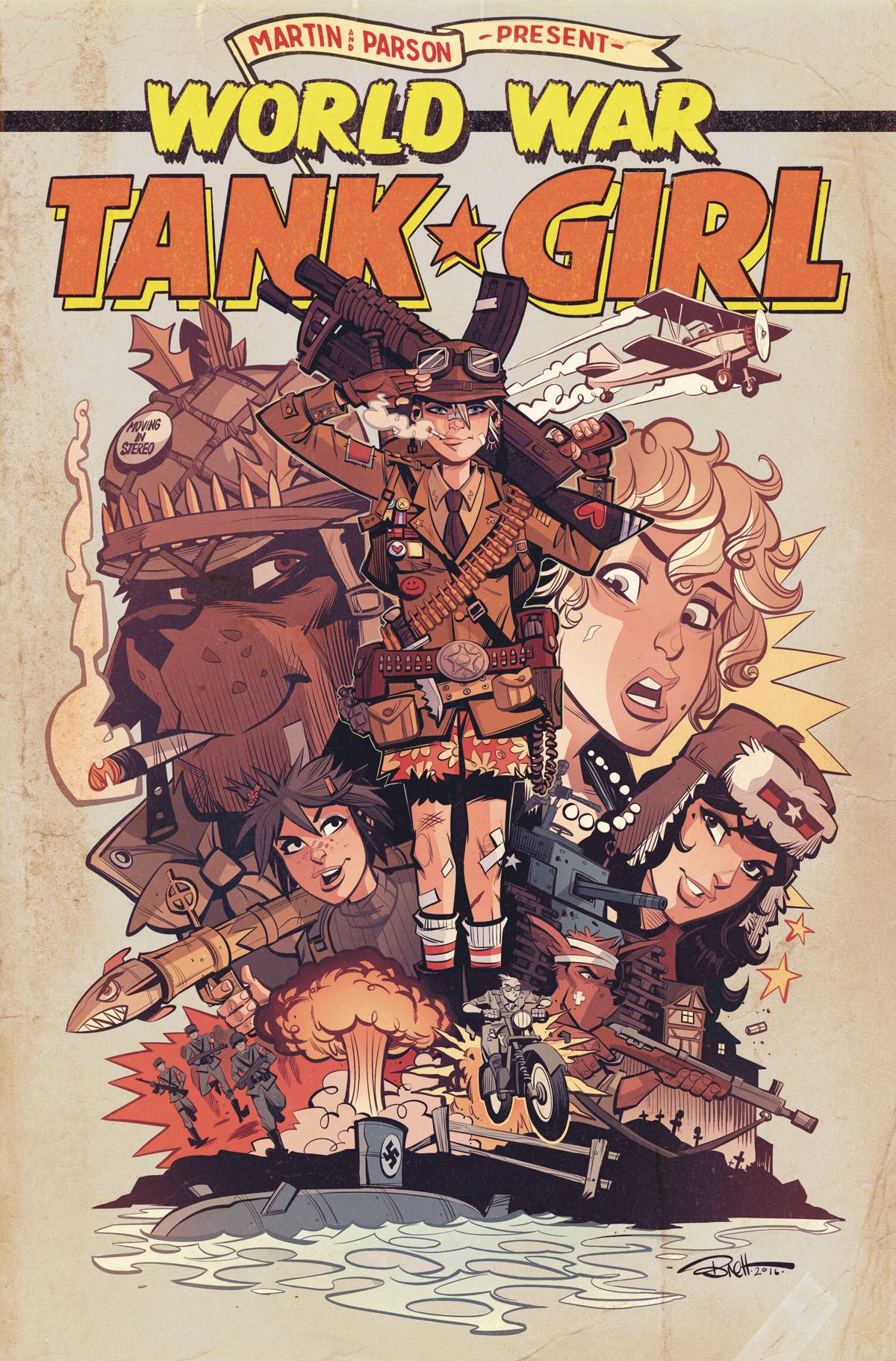 Tank Girl World War Tank Girl #4 Cover A Parson