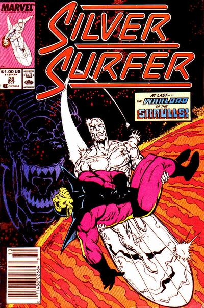 Silver Surfer #28 [Newsstand]-Fine (5.5 – 7)