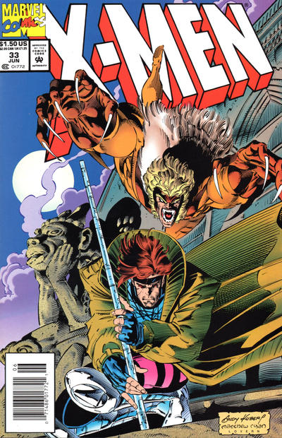 X-Men #33 [Newsstand] - Fine -